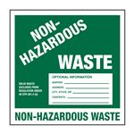 HazWaste Labels - Non-Hazardous - 6 x 6